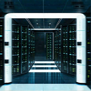 Futuristic server room