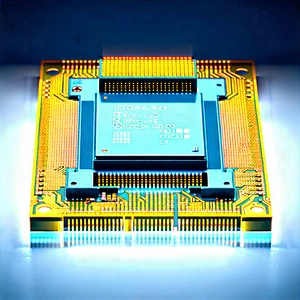 Close-up of microprocessor
