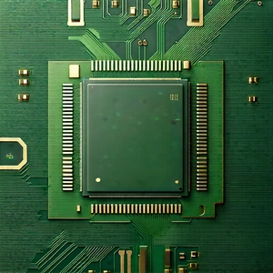 Close-up of microprocessor