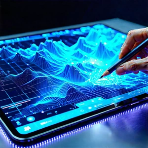 Tablet with holographic display