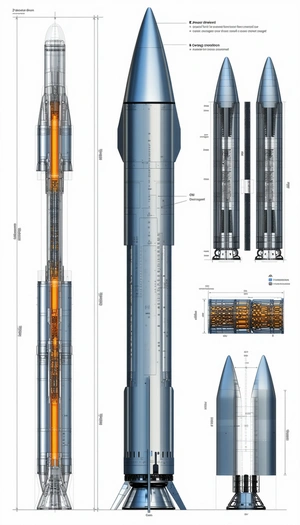 A Space Shuttle Is Shown In A Series Of Diagrams, With The Main Focus On The Rocket Engine