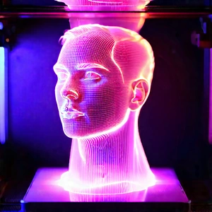 3d printer with holographic projection