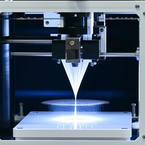 A 3d Printer Is In The Process Of Creating A Plastic Object