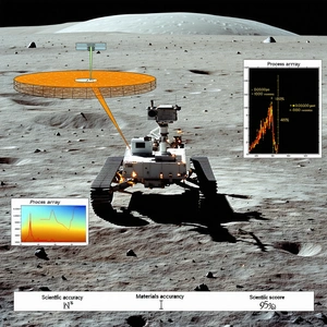 A Robotic Vehicle On A Rocky Surface, Possibly On The Moon