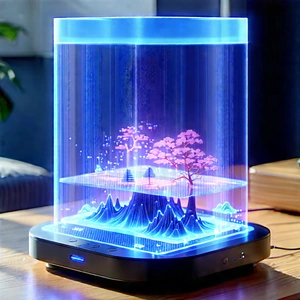 Smart home device with holographic display