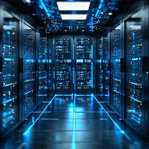 Futuristic server room