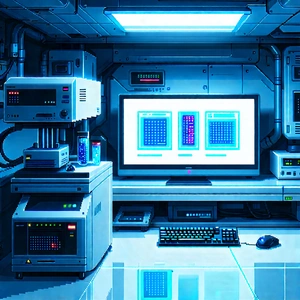 Entertainment Technology In Modern Laboratory With Image, There