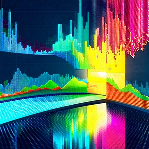 Tech Vector Art: Big data visualization