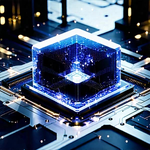 Quantum computer with digital particles