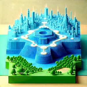 Blockchain network visualization