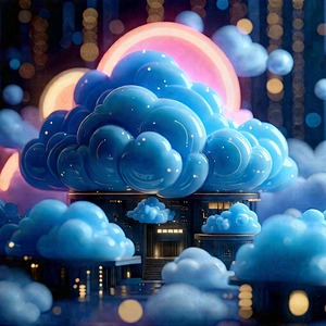 Cloud Computing Visualization With Image, There
