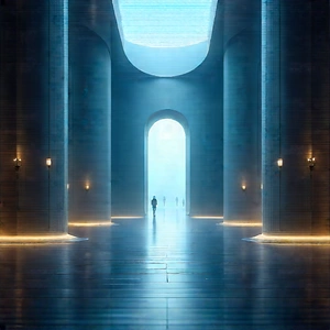 Futuristic innovation hub