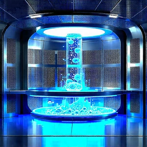 (futuristic:1.28) Research Laboratory With Image, There