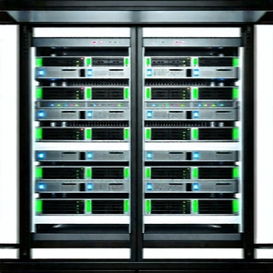 Server rack with laser scanning