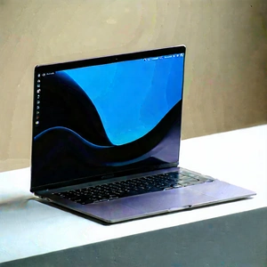 Laptop with streaming content