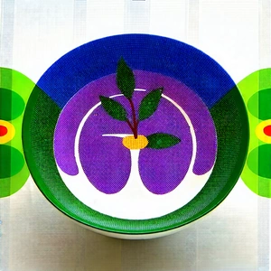 Lifestyle Abstract Design: Fresh Salad Prepared With Seasonal Produce With Purple Bowl