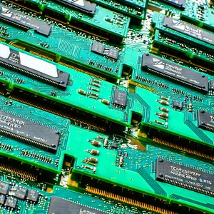 Close-up of memory module