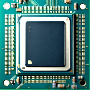Tech Commercial Photography: Close-up Of Microprocessor With Close-up Computer