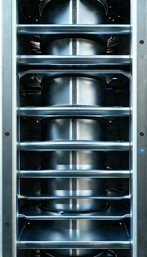 Close-up of cooling system