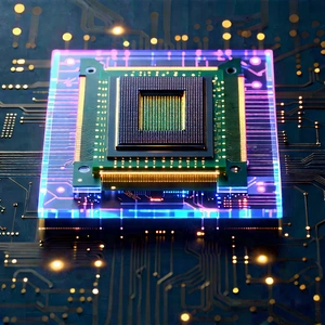 Microchip with holographic projection