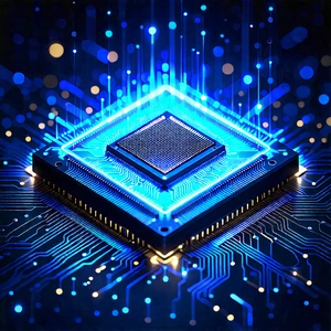 Microchip with holographic projection