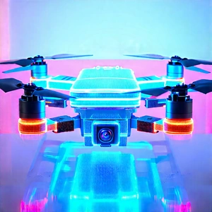 Drone with holographic display