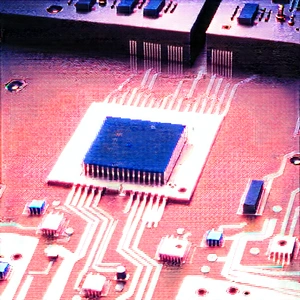 Close-up of electronic circuit