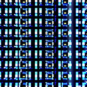 Close-up of sensor array