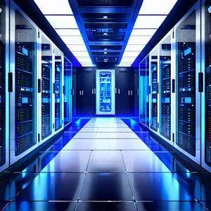 Futuristic server room