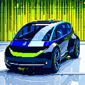 Innovative Electric Vehicle (design:1.43) With Futuristic Shown