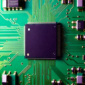 Close-up of microprocessor