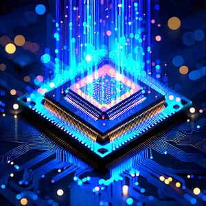 Microchip with holographic projection