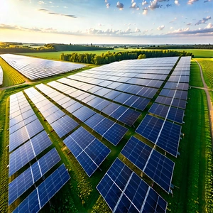 Tech Drone Photography: Innovative Renewable Energy Design With Large Field