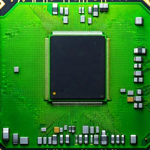 Close-up of microprocessor