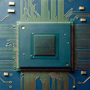 Close-up of microprocessor