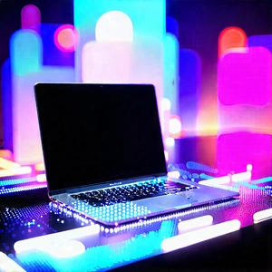 Laptop With Streaming Content With Laptop Computer