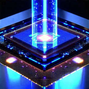 Quantum computer with holographic projection
