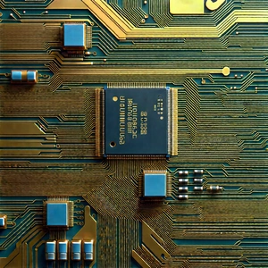 Close-up of electronic circuit