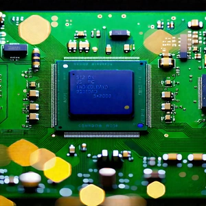 Close-up of microprocessor