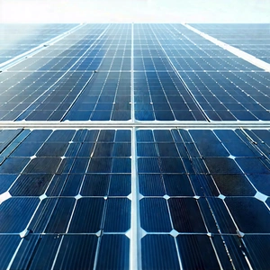 Solar panel with (digital:1.25) particles