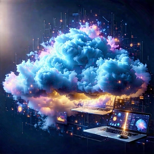 Cloud Computing Visualization With Image, There