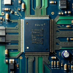 Close-up of microprocessor