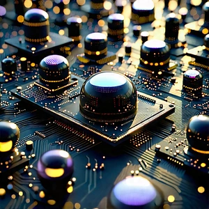Close-up Of Sensor Array With Image, There