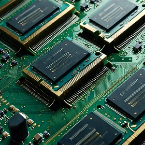 Close-up of memory module