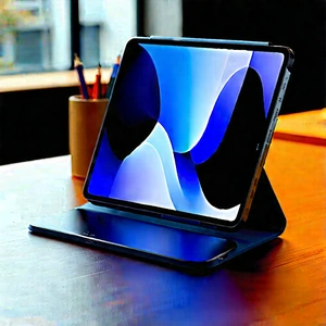 Tablet With Digital Artwork With Table Cell