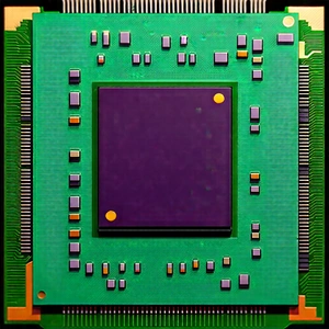 Close-up of microprocessor