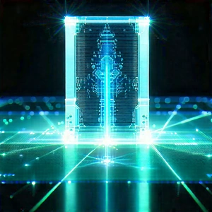 Quantum computer with laser scanning