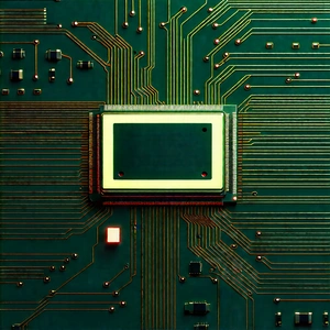 Close-up of electronic circuit