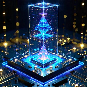 Quantum computer with holographic projection