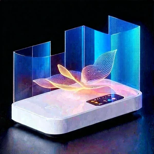 Smart home device with holographic display